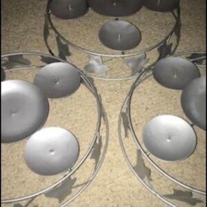 Silver Star Candle Holder Set